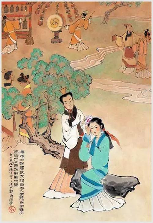 100首诗词100张风俗图太美了,100幅中国古风俗画
