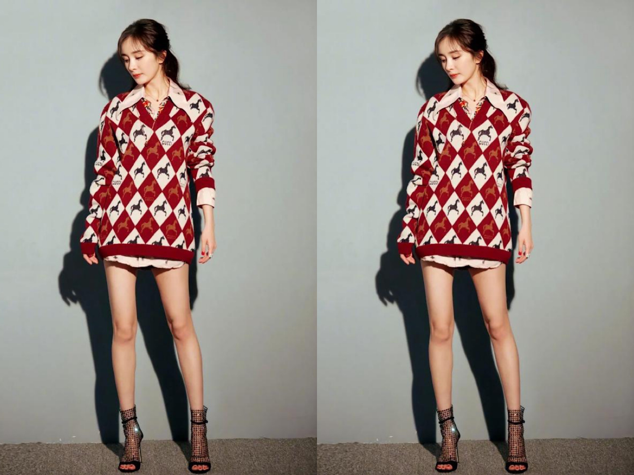 毛衣穿搭与衬衫搭配,冬天毛衣时尚穿法让你秒变小公主