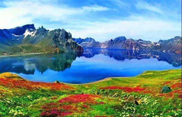 冰沟河天池瀑布,古风瀑布