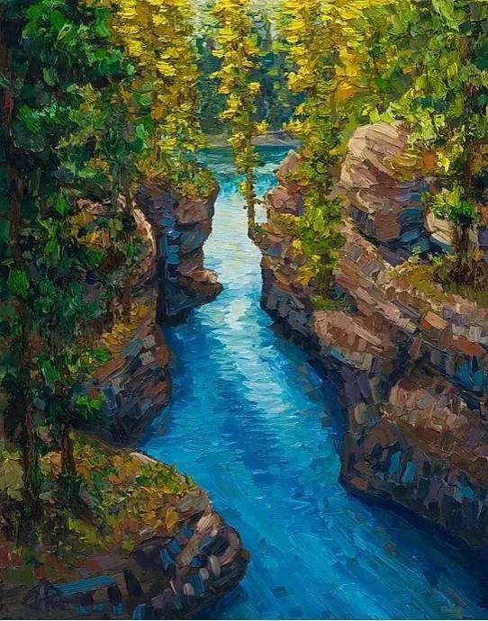 唯美壮丽的印象派风景油画,意境优美的古典风景油画欣赏