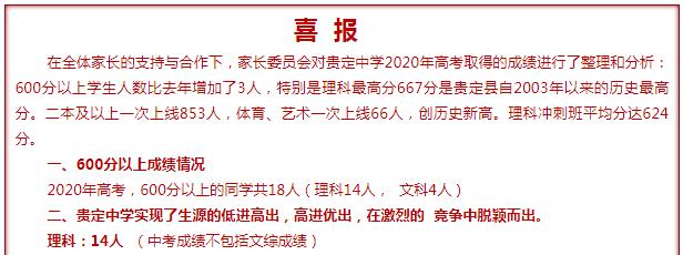 2020年黔南州多所中学高考喜报！都匀二中福泉贵定罗甸创历史