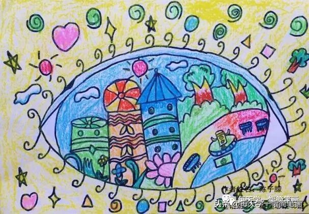 预防近视的儿童画,预防近视的儿童画一年级的