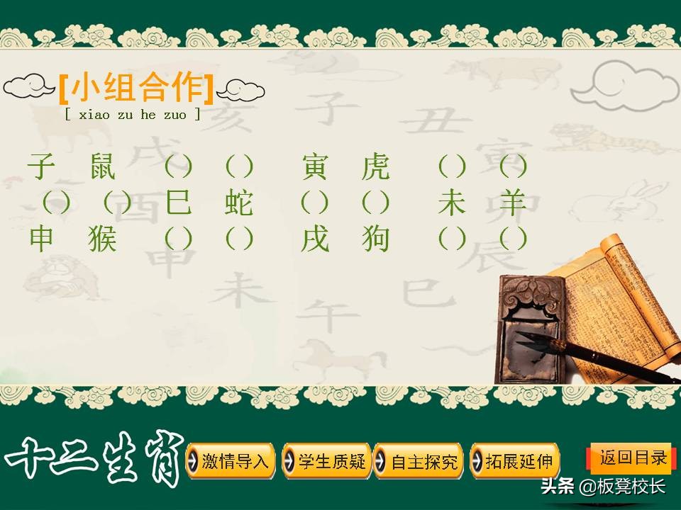 十二生肖公开课ppt素材可爱,优秀传统文化视频ppt讲解