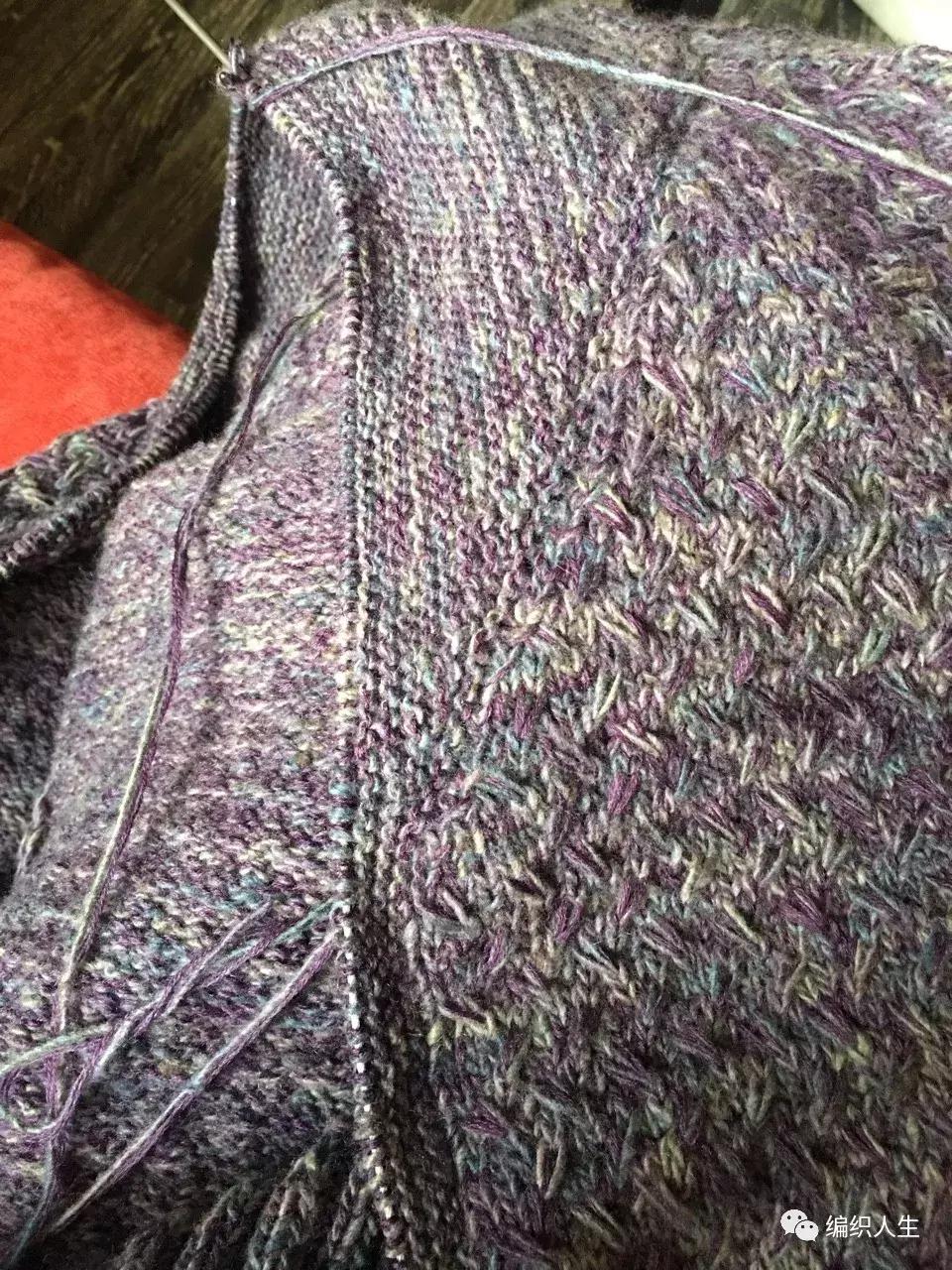 翻领开衫长毛衣棒针编织图解,棒针翻领开衫编织视频