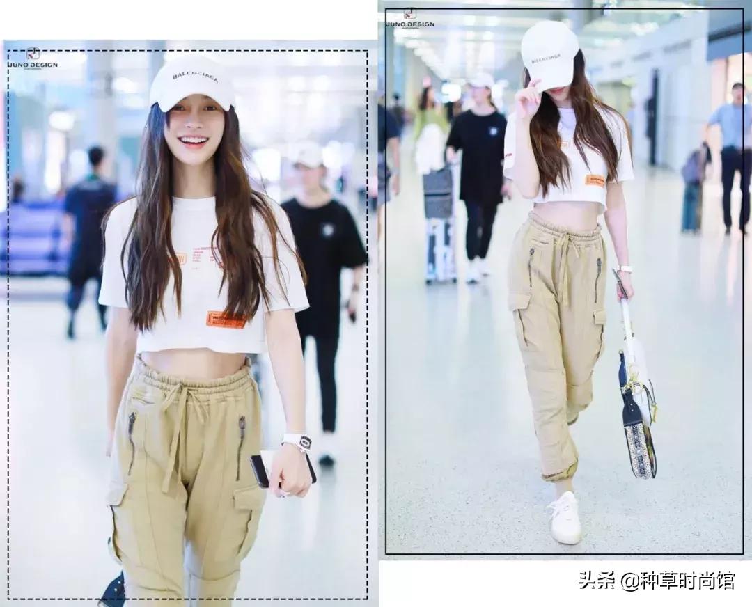 羊毛卷头发t恤穿搭,夏季烫羊毛卷穿搭