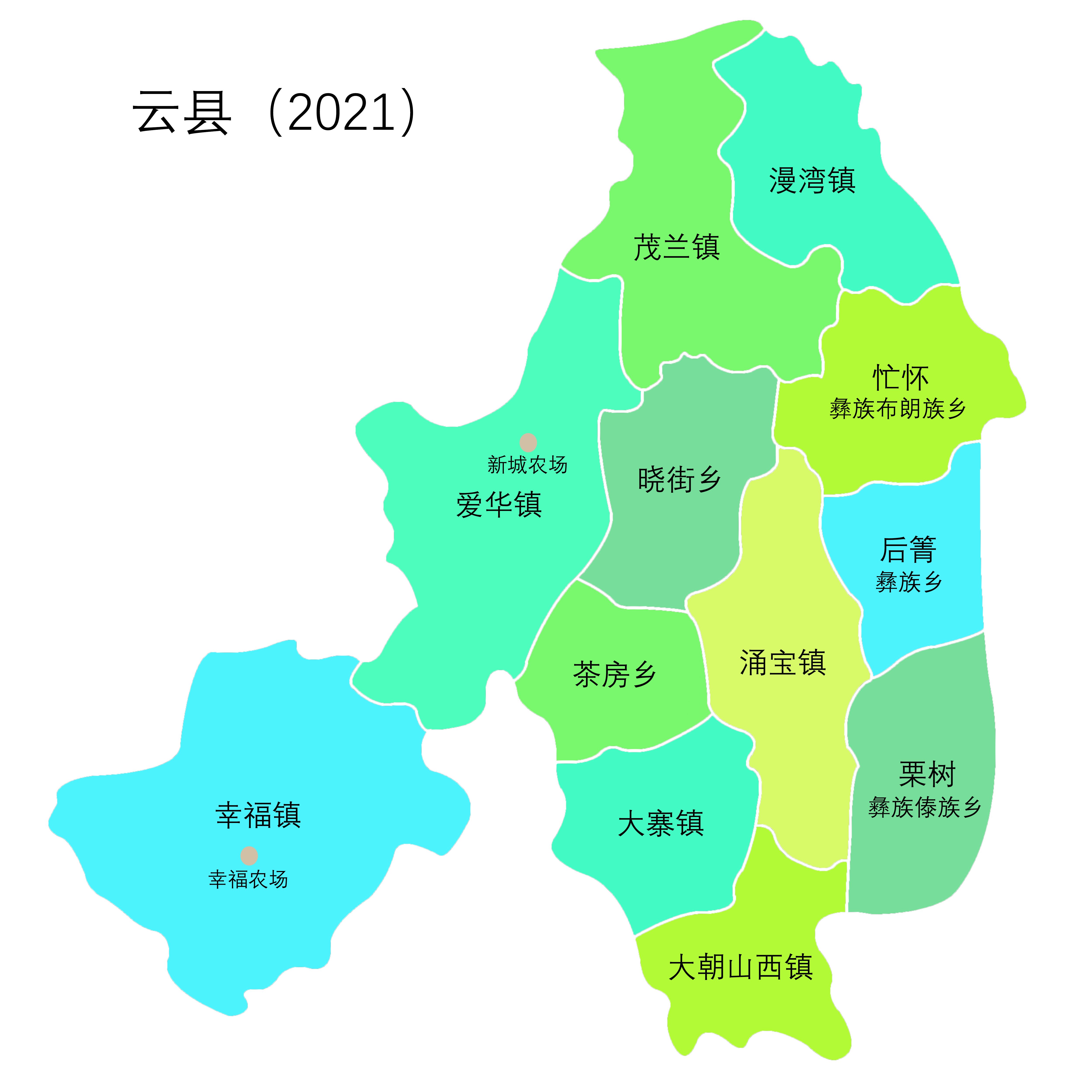 云南云县各乡镇地图,云南云县简介