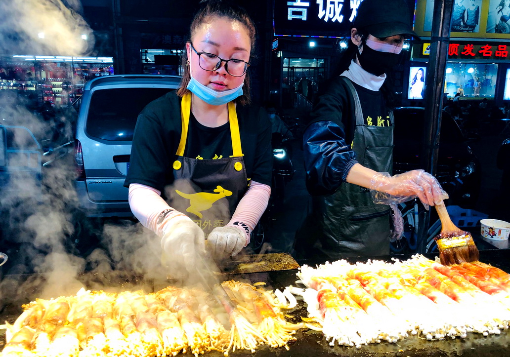 阜新夜市鱿鱼,阜新锅包肉夜市