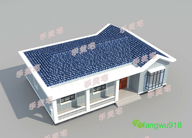 凸字形平顶二层别墅屋顶设计大全,1层半小别墅不起檐设计图纸讲解