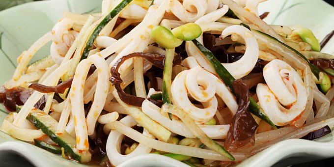 凉拌干麻辣鱿鱼的最佳做法,凉拌菜复合酱油熬制方法鱿鱼