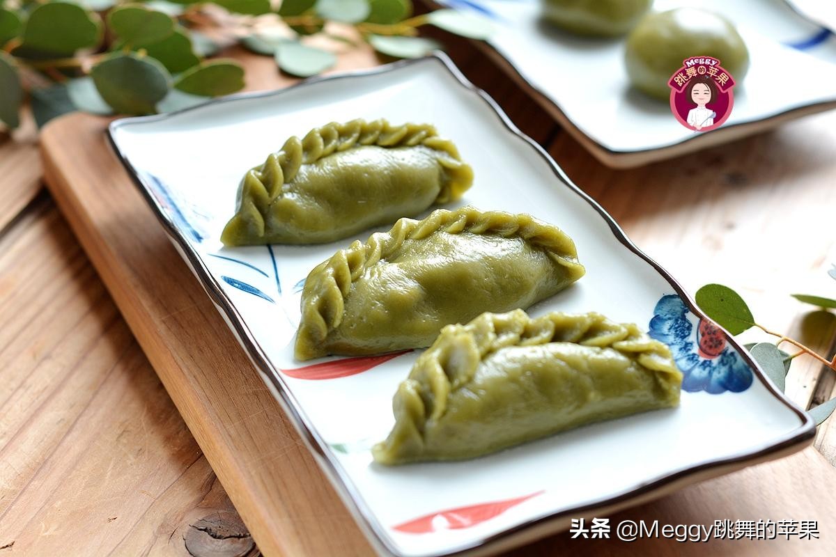 自己磨米粉做青团,做青团一斤半糯米粉加半斤粘米粉