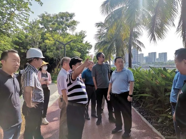 美兰统筹推进海口湾畅通工程二期建设和西溪里商业街氛围提升工作