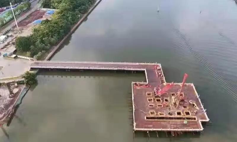 广州在建跨江大桥,广州首座跨江人行大桥
