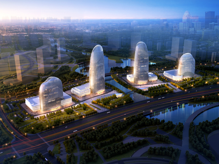 邢台市标志性建筑金融中心,邢台路桥大厦金融中心