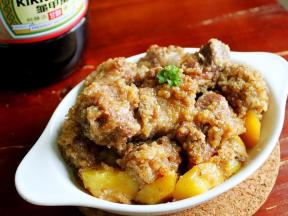 酒酿排骨的正宗做法,酒米粉蒸排骨