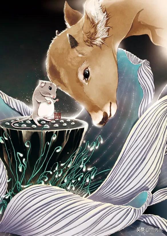 十二生肖接班图诗配画,又萌又暖,你喜欢自己的属相吗?