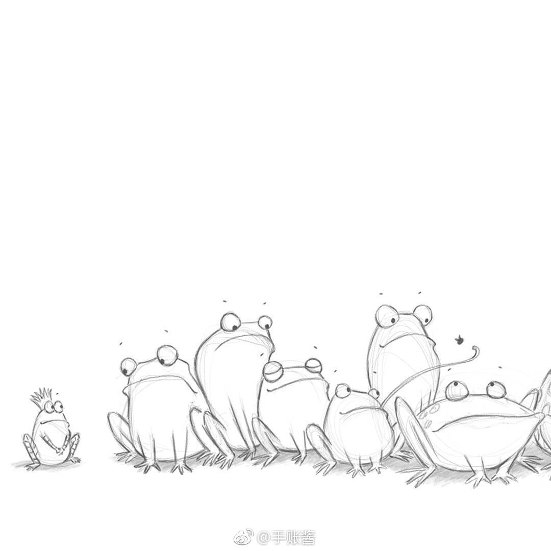 自带少年感的插画铅笔画,随手画插画第1笔就很萌