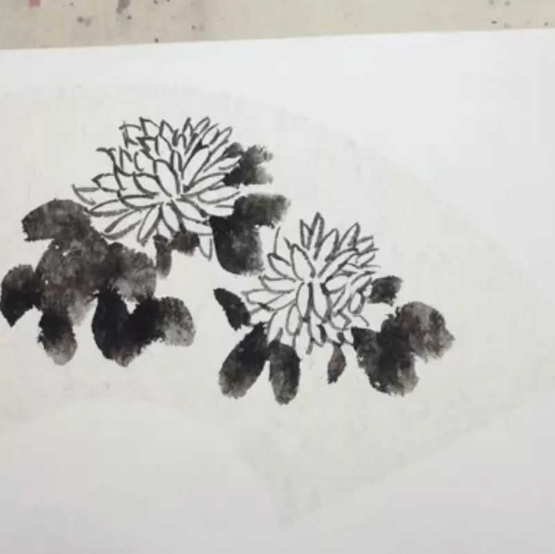 写意菊花画法图片,菊花国画写意画法视频