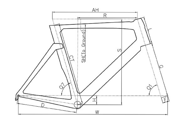 公路车车架大小一般标注在哪里,公路自行车车架大小