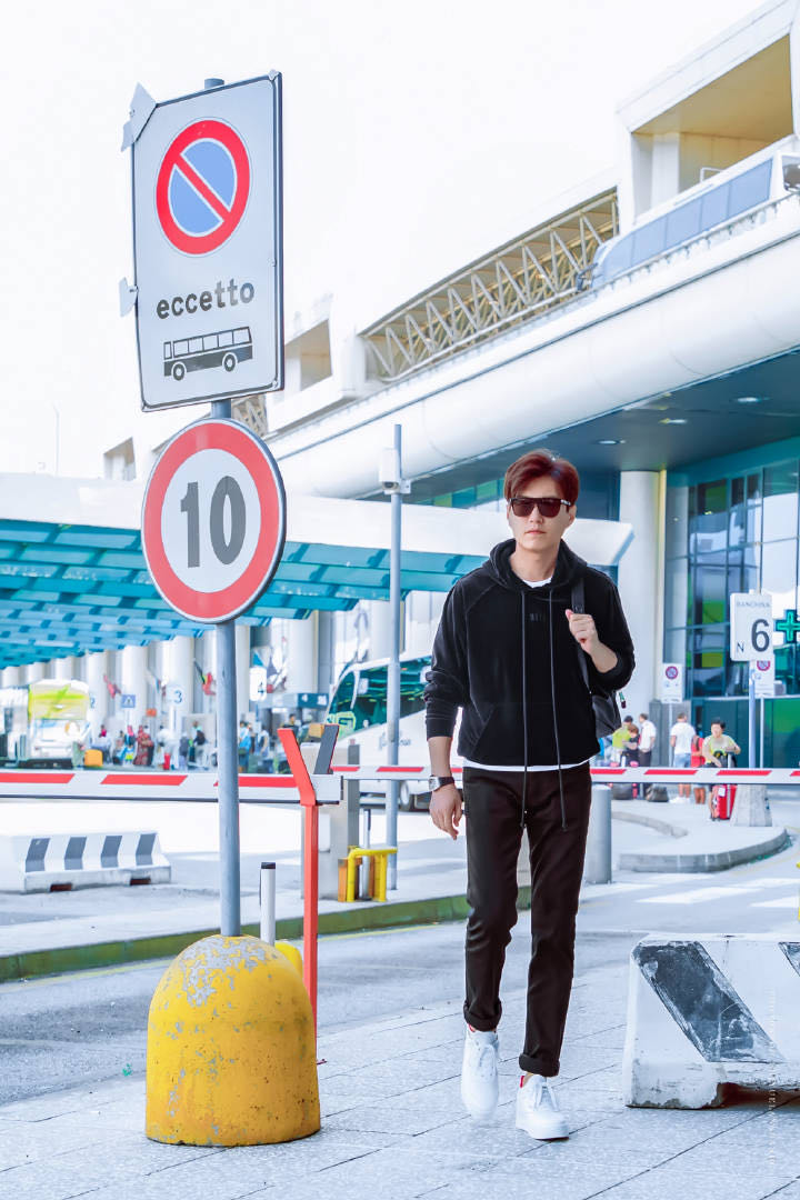 靳东欧巴照片,靳东机场帅气出场视频