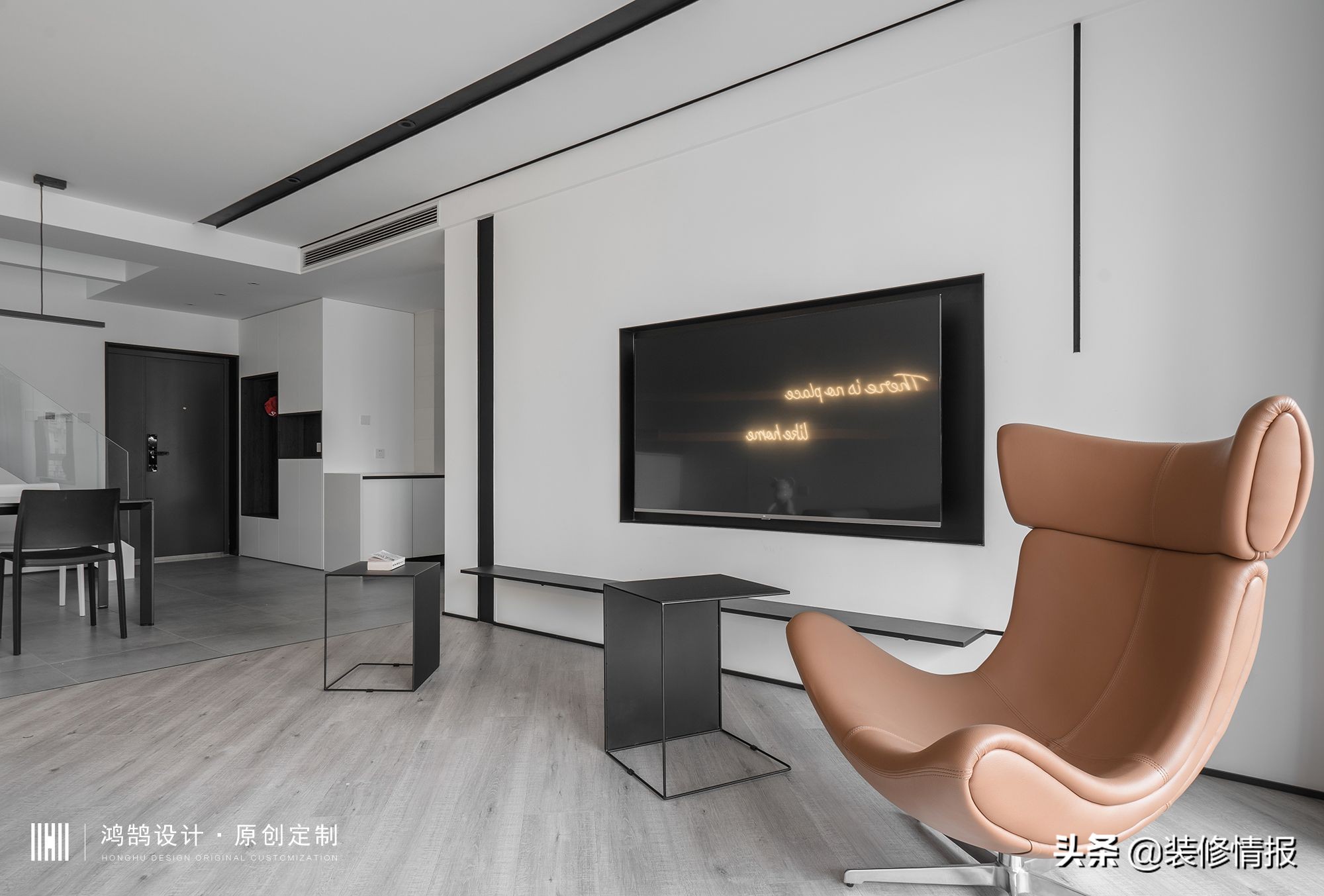 极简三代同堂效果图,极简风一家三口