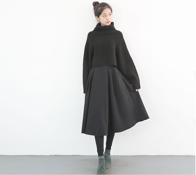 杏色毛衣穿搭女秋冬,冬天的毛衣怎么穿更好看