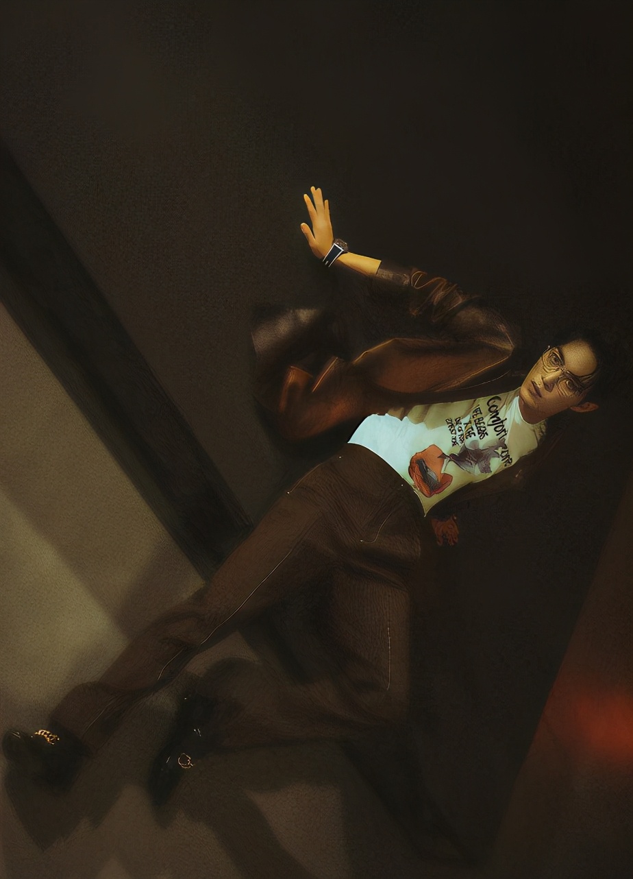 港风风范的港男,港风复古风穿搭男