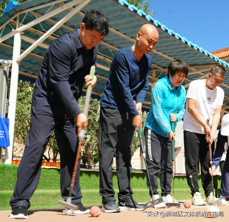 庆建党100周年门球赛,退休老干部门球赛开赛