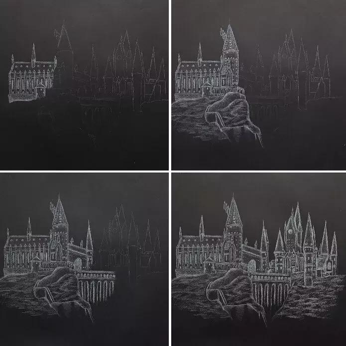 学渣购物小票画画,97年画画天才