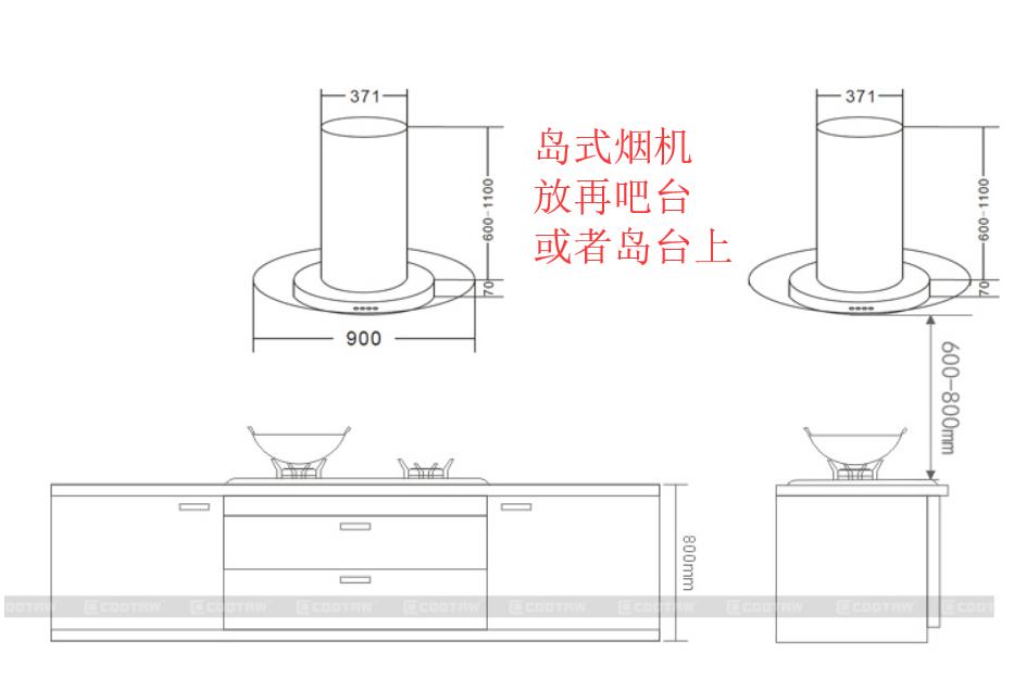 全屋定制烟机吊柜设计,油烟机与柜子齐平怎么设计柜子