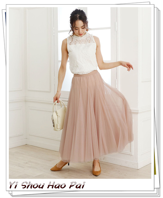 女生网纱裙穿搭技巧,夏天半身网纱裙的穿搭方法