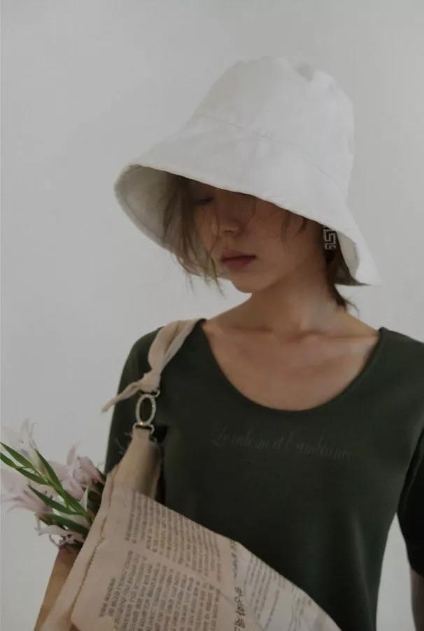 显脸小短发渔夫帽,适合短发的渔夫帽