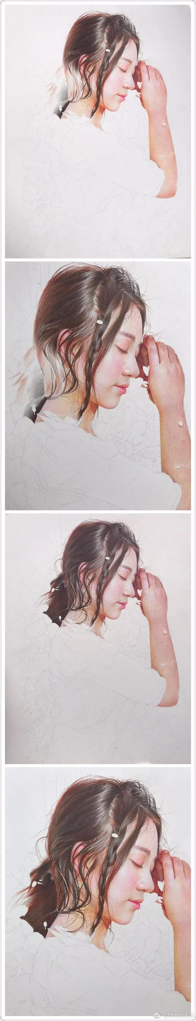 彩铅人物女孩教程视频,用彩铅画动漫人物天使恶魔