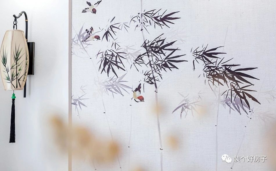 禅意新中式极简茶室风格,原木色书房客厅茶室一体化效果图