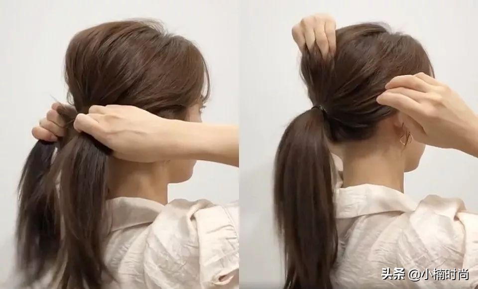 发型师扎马尾手法,发型师教你怎么编发视频