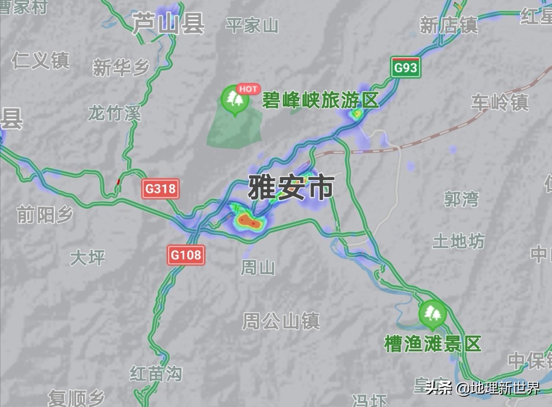 晚6点，四川18市3自治州热力图对比