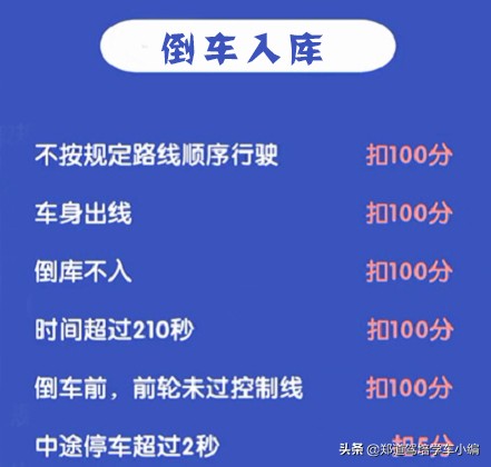 科目二考试技巧扣分全讲解,科目二考试流程及扣分