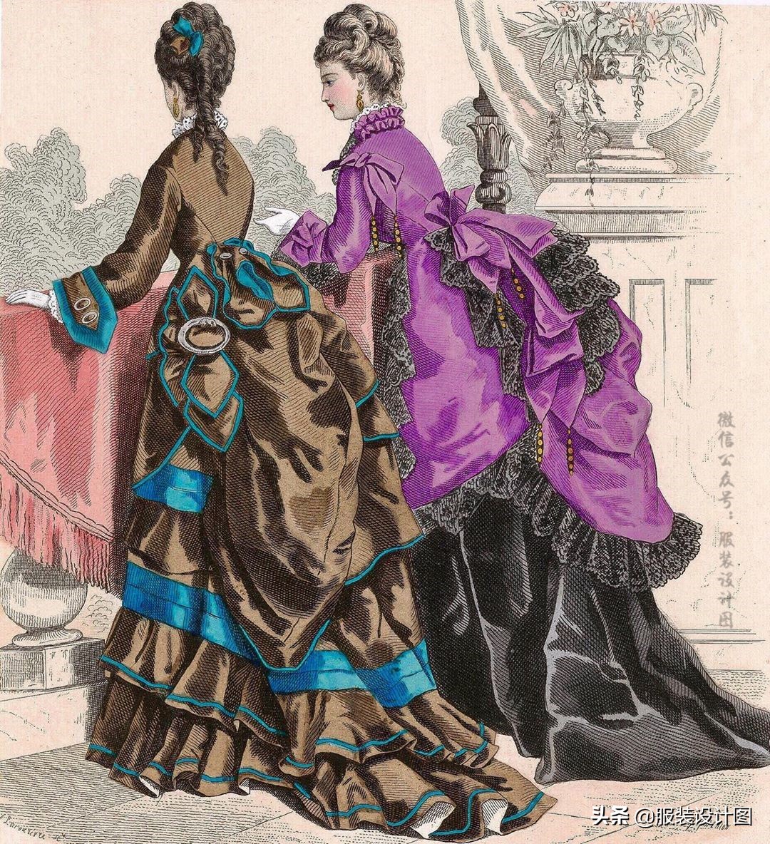 洛可可风格服装设计,服装设计巴洛克宫廷风图