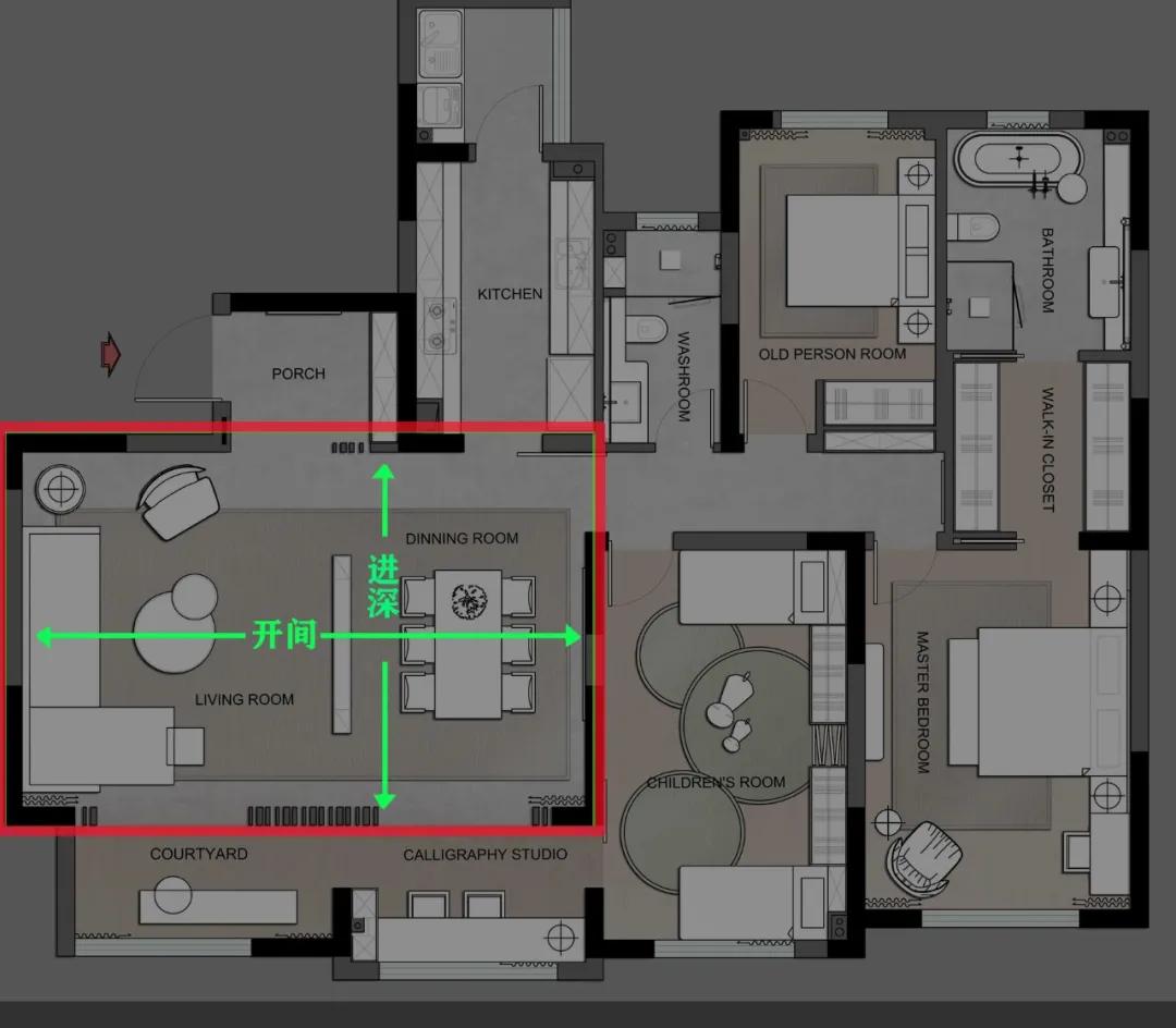 横厅户型设计好处,什么是横厅的房子户型图