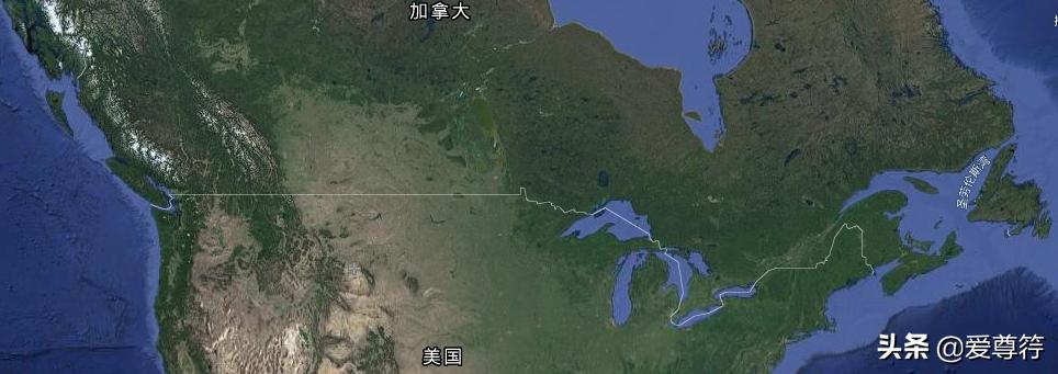 北纬49度美加边界线,美加国界线笔直北纬