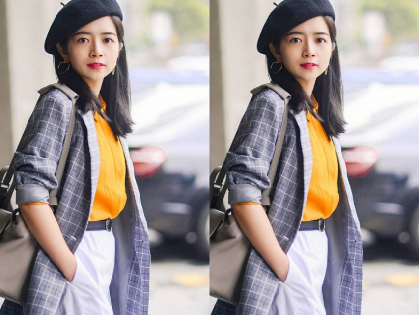 复古格纹西装搭配冬季,三木博主穿西装搭配图