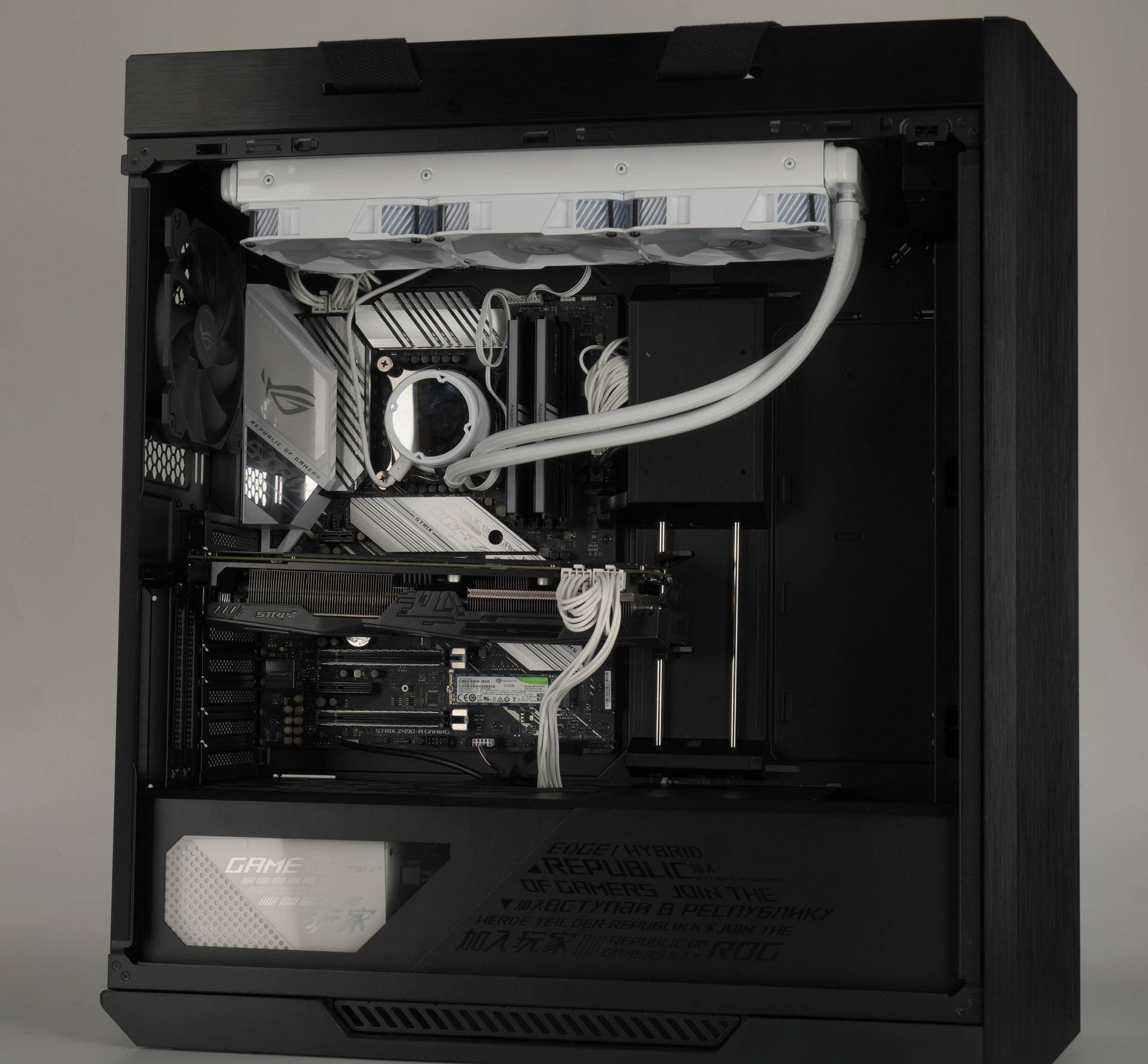 rog太阳神白色开箱,rog太阳神开箱