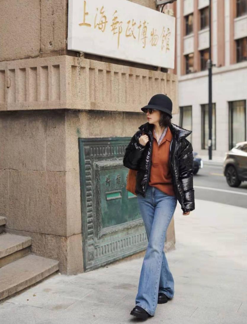 三木冬季羽绒服时尚穿搭,三木大衣怎么穿搭