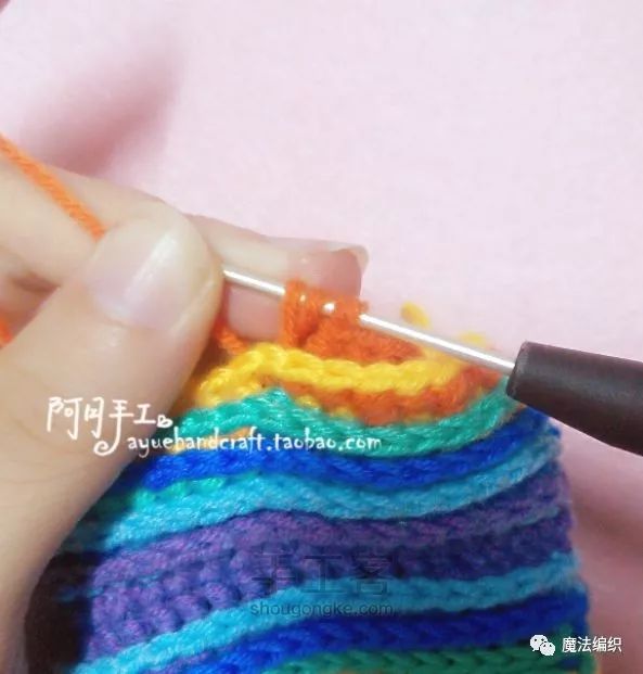 一线连衣服钩编教程,衣服手工钩编