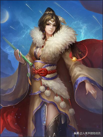 三国杀蔡文姬原画分析,三国杀蔡文姬皮肤泪捻琵琶