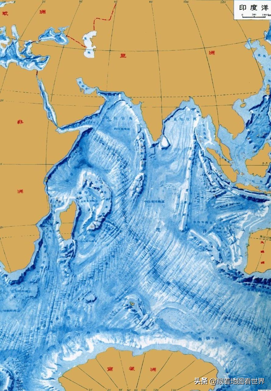 地球表面海洋的真实样子,五大洋地球表面图