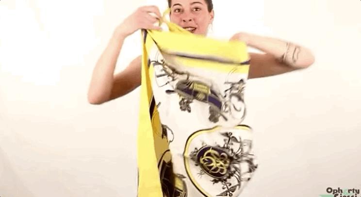 爱马仕丝巾绑法视频,爱马仕丝巾怎么绑好看