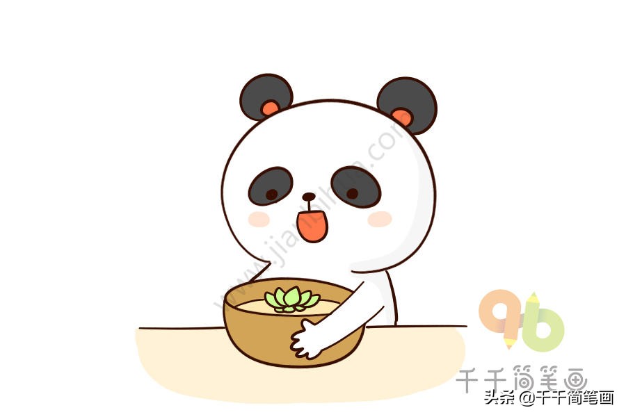 画表情包熊猫头简笔画,熊猫房子怎么画简笔画