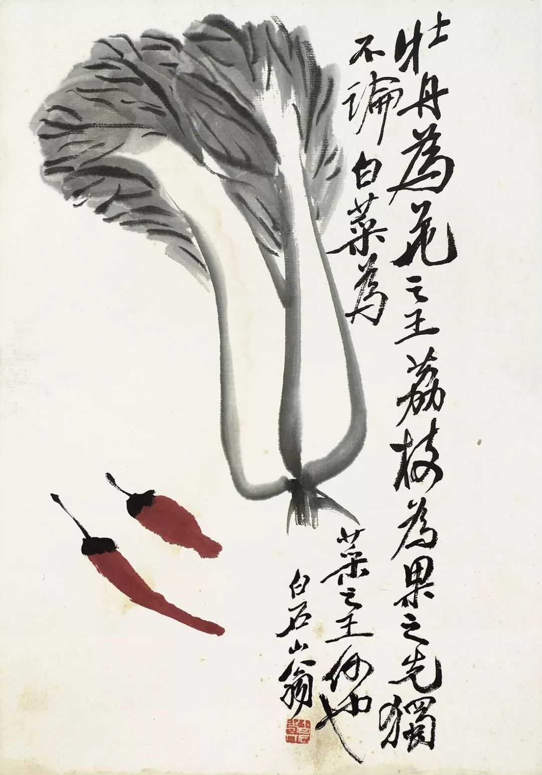 齐白石墨梅图,齐白石与梅兰芳的艺术之缘