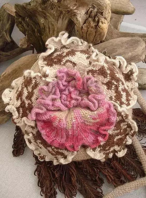 31款超美的爱尔兰钩花包,绝对让你爱不释手,独特的美!附教程