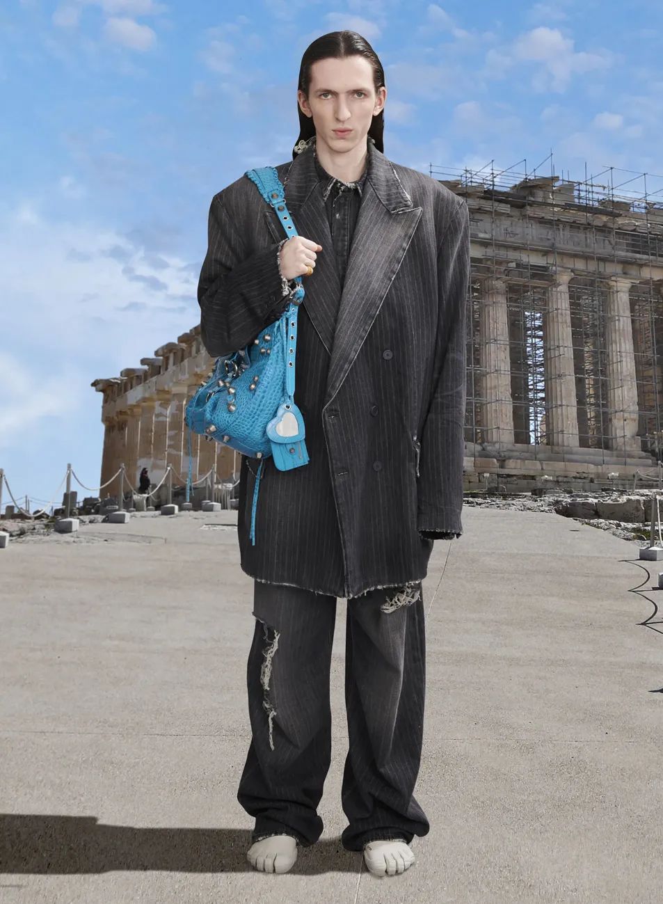 复古辣妹腋下包小众质感新月包,意大利腋下包推荐小众高级款